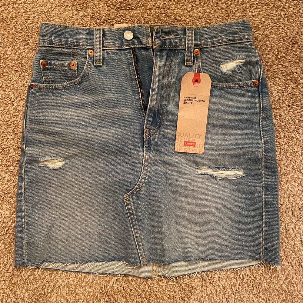 Levi’s High Rise Deconstructed Iconic Skirt